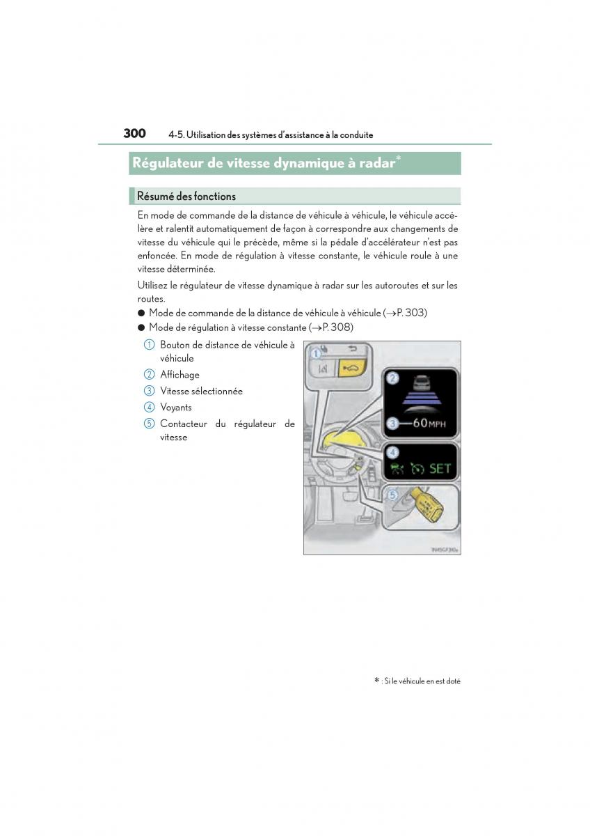 Lexus GS F IV 4 manuel du proprietaire / page 302