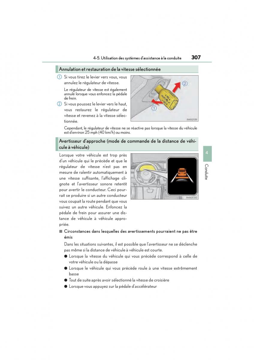 Lexus GS F IV 4 manuel du proprietaire / page 309