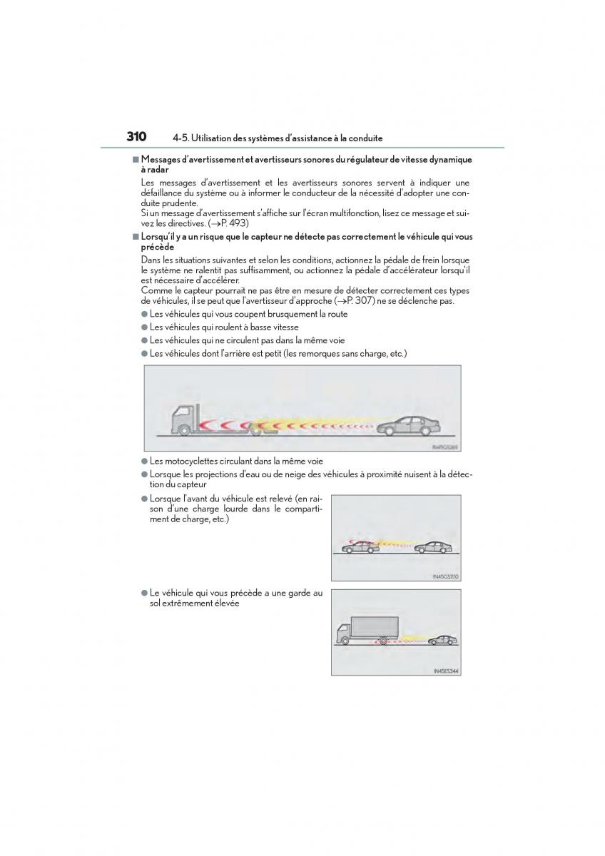 Lexus GS F IV 4 manuel du proprietaire / page 312