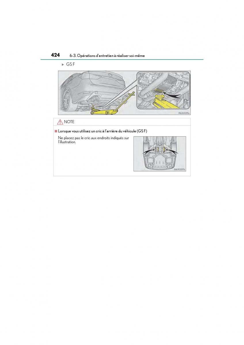 Lexus GS F IV 4 manuel du proprietaire / page 426