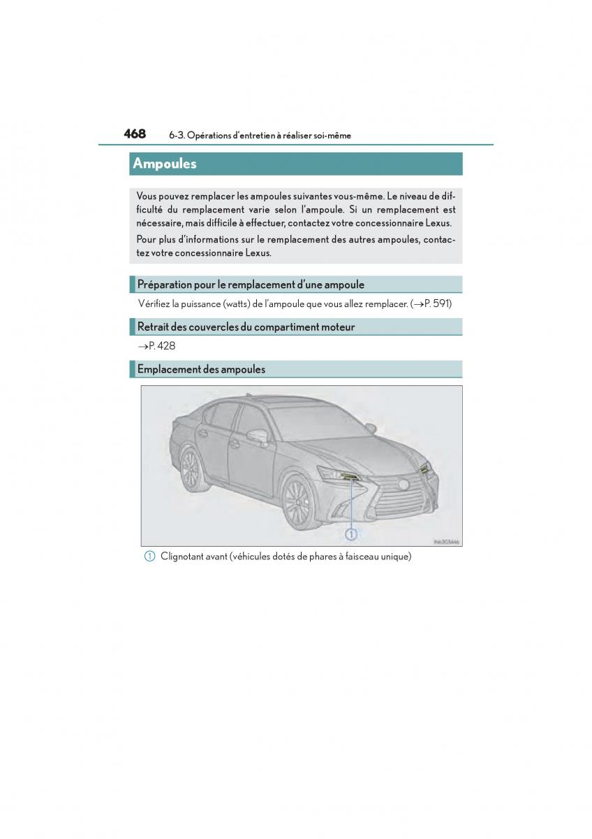 Lexus GS F IV 4 manuel du proprietaire / page 470