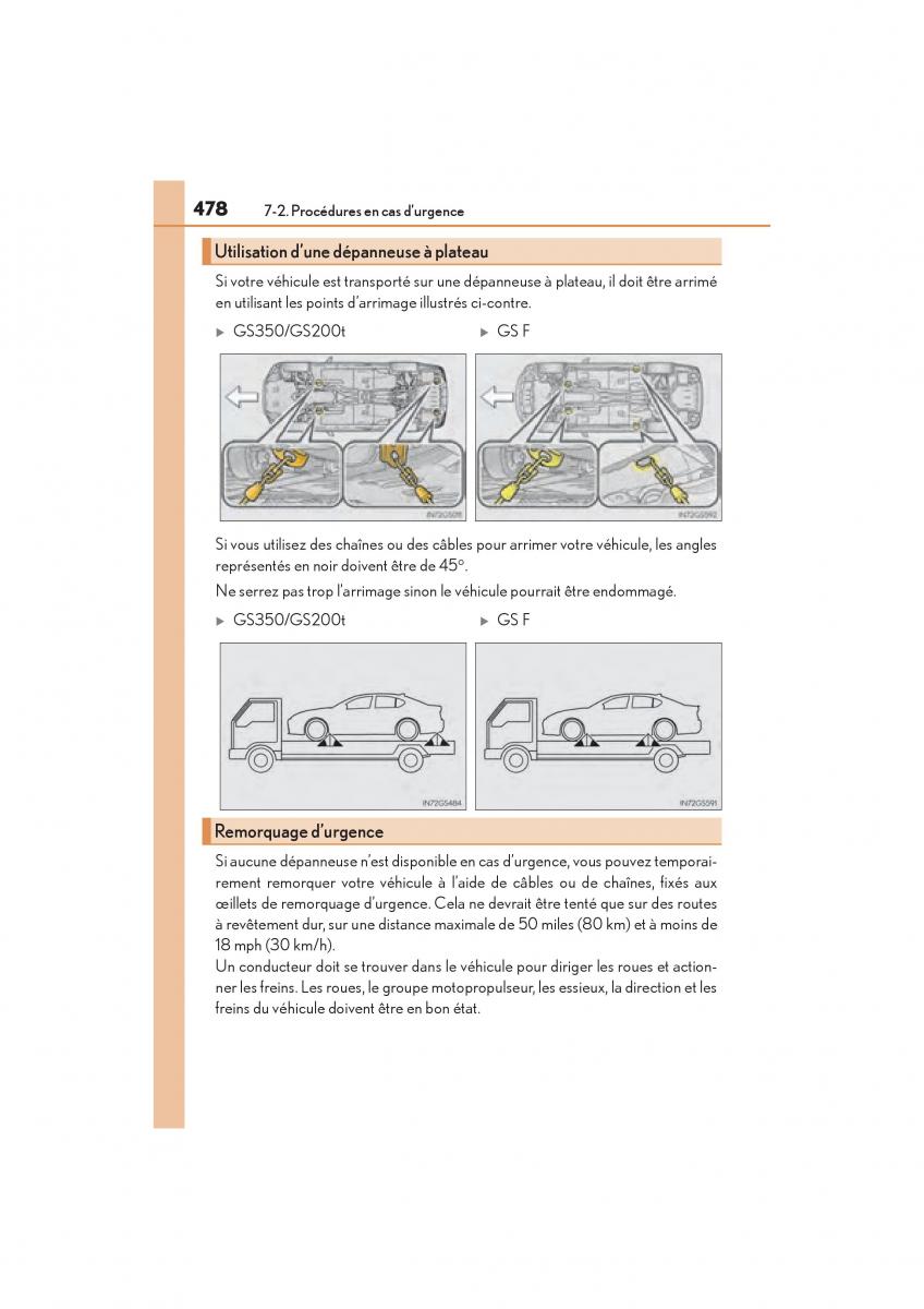 Lexus GS F IV 4 manuel du proprietaire / page 480