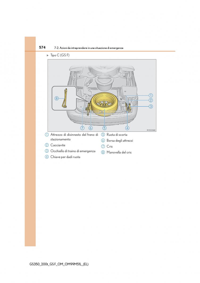 Lexus GS F IV 4 manuale del proprietario / page 574