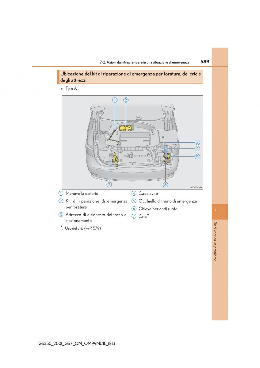 Lexus GS F IV 4 manuale del proprietario / page 589