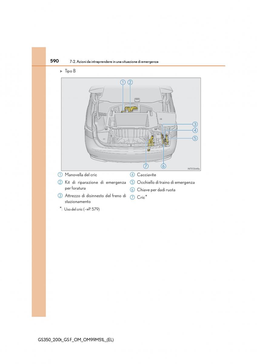 Lexus GS F IV 4 manuale del proprietario / page 590