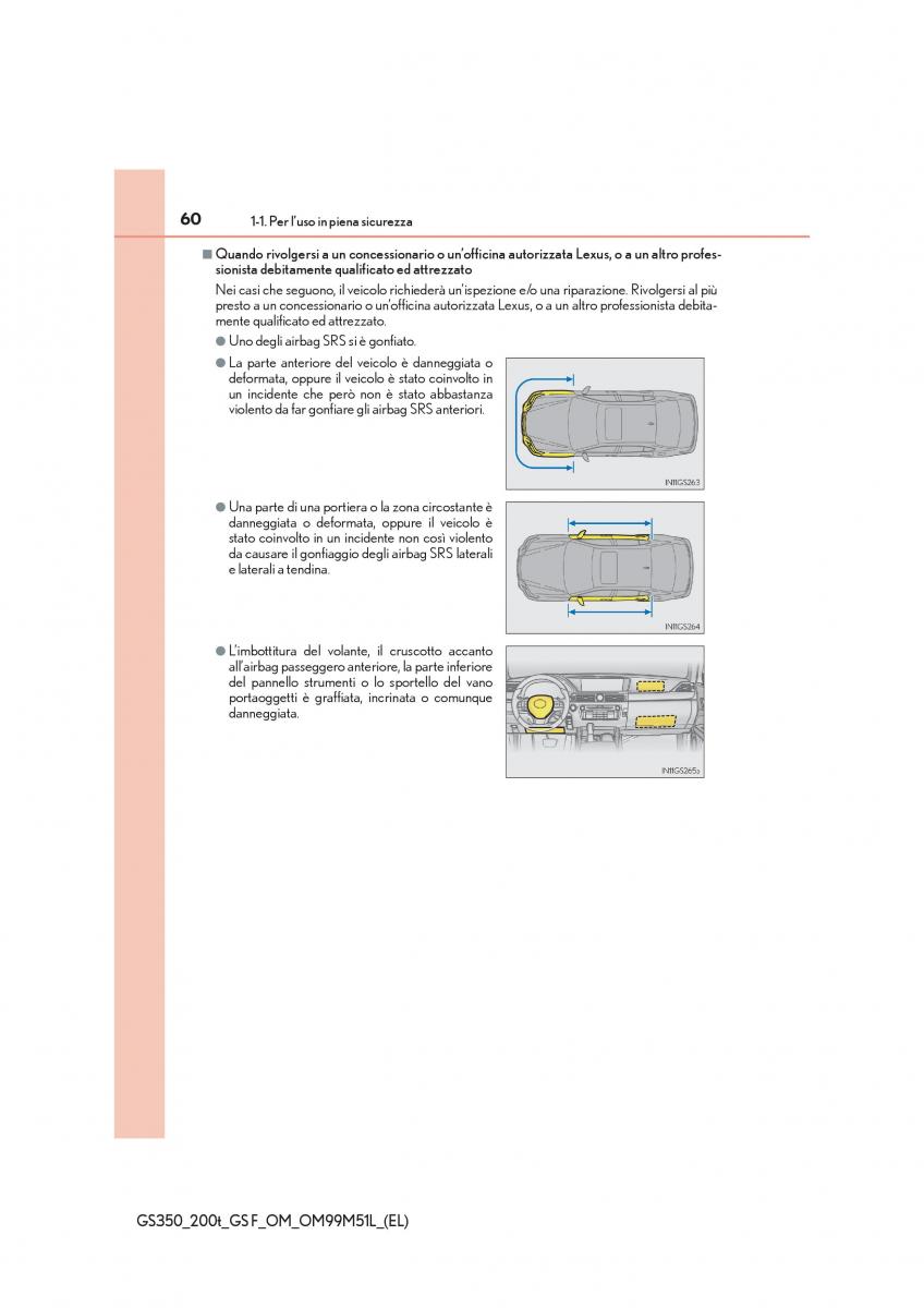 Lexus GS F IV 4 manuale del proprietario / page 60