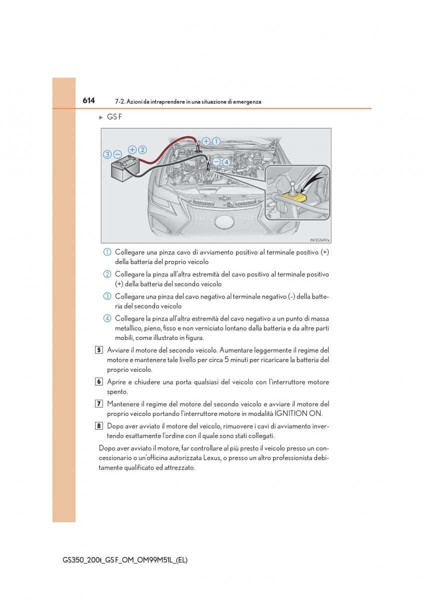 Lexus GS F IV 4 manuale del proprietario / page 614