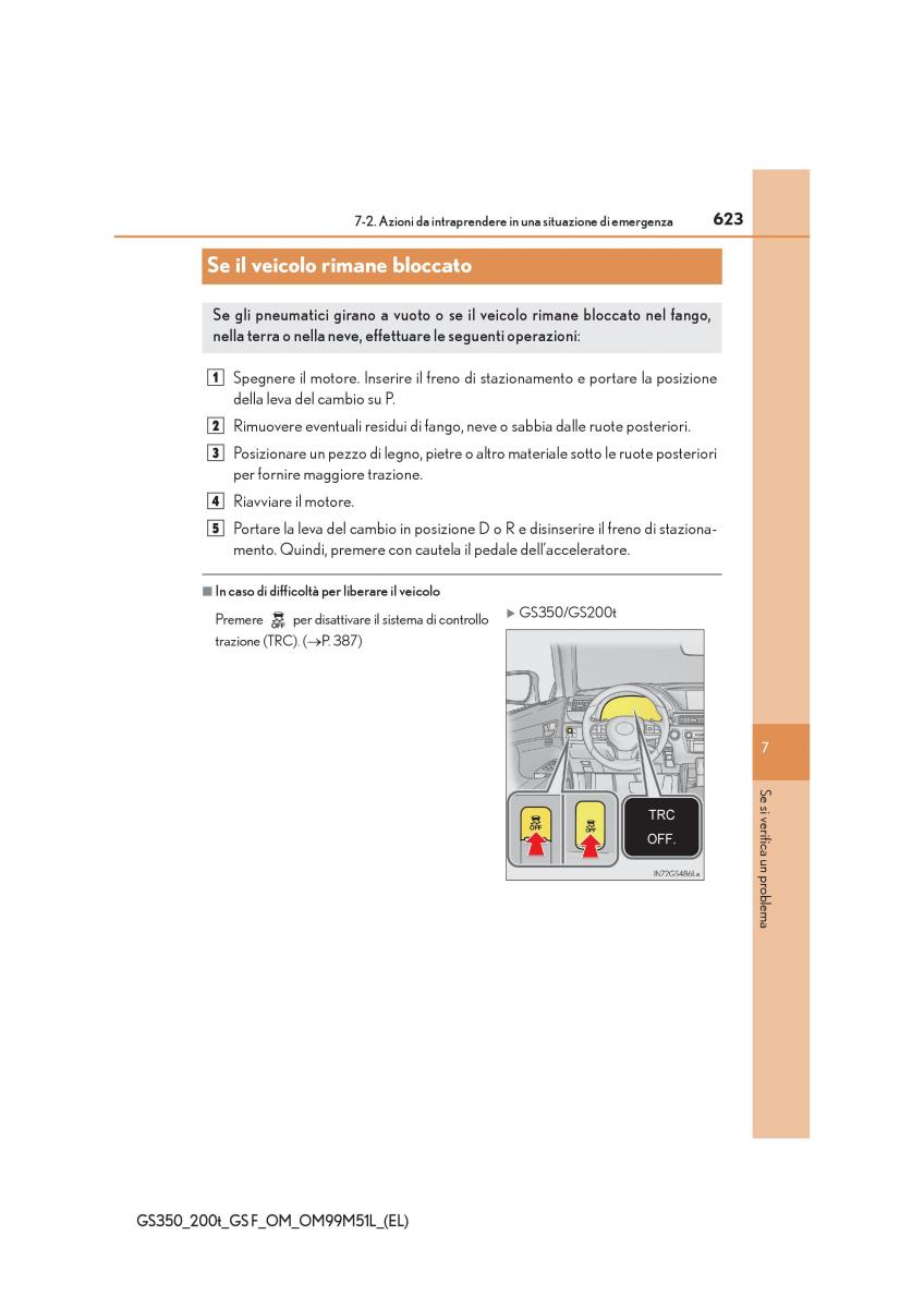 Lexus GS F IV 4 manuale del proprietario / page 623