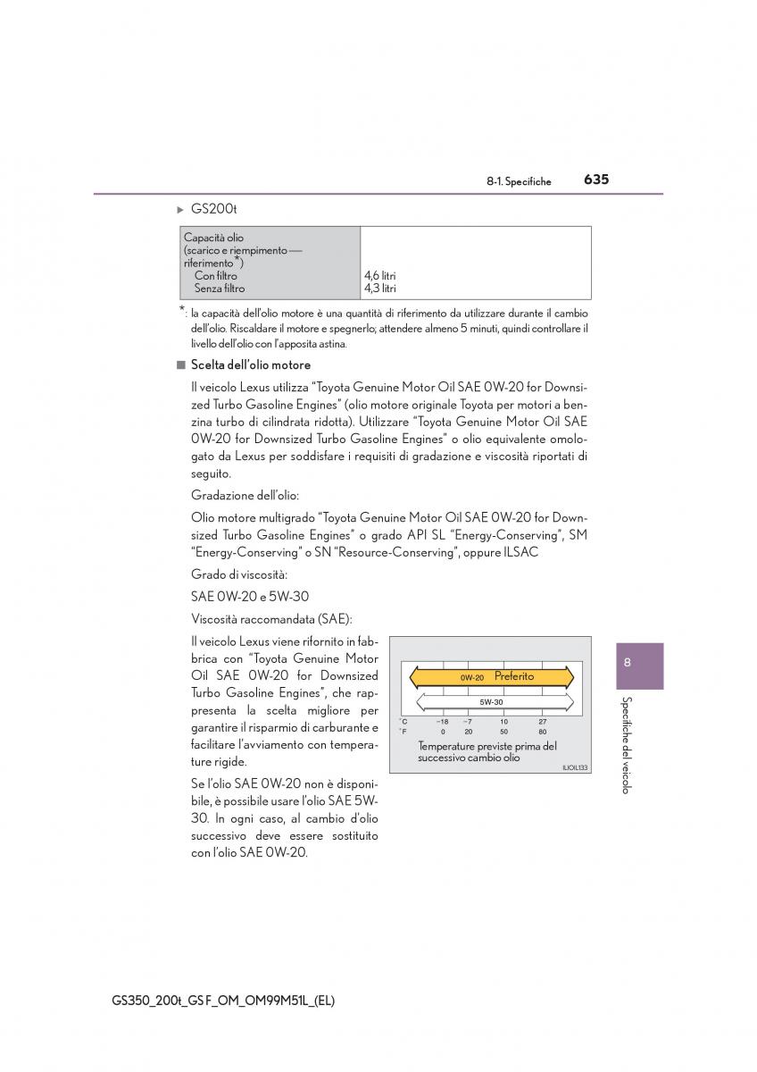 Lexus GS F IV 4 manuale del proprietario / page 635