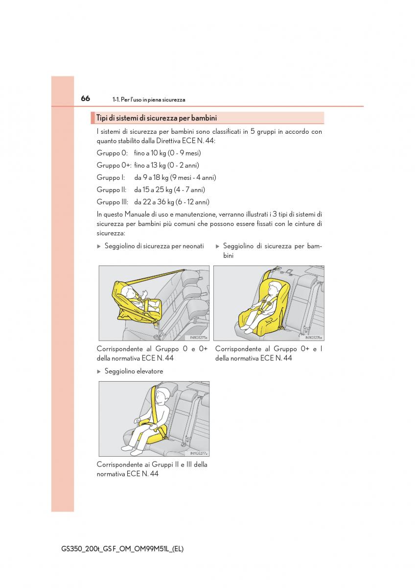 Lexus GS F IV 4 manuale del proprietario / page 66