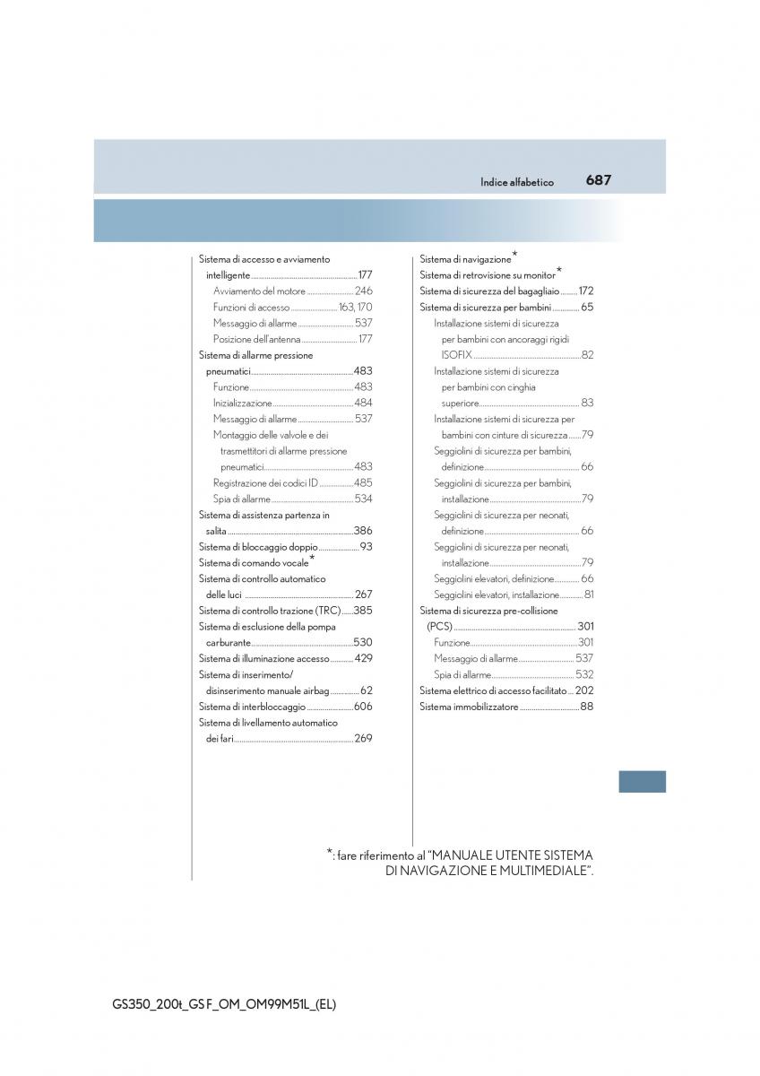Lexus GS F IV 4 manuale del proprietario / page 687