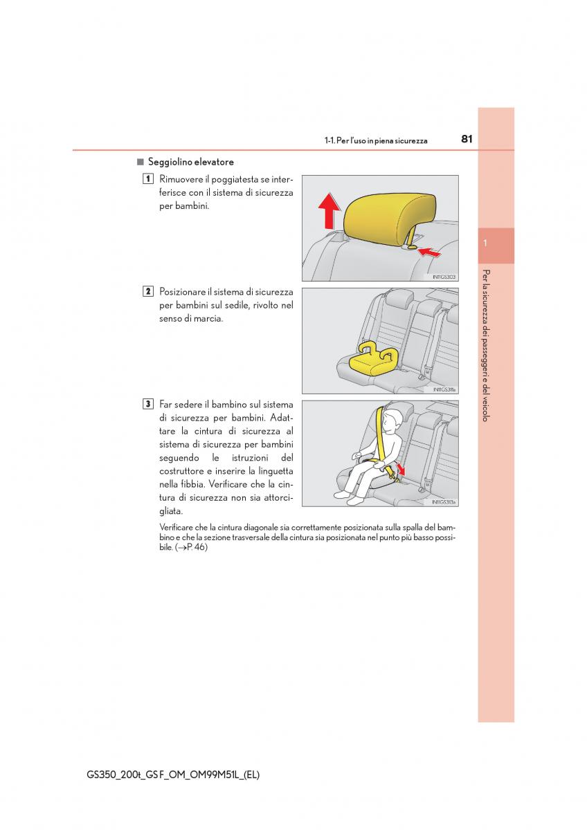 Lexus GS F IV 4 manuale del proprietario / page 81