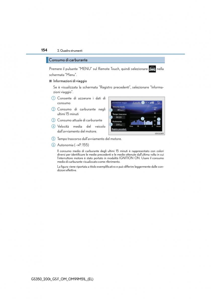 Lexus GS F IV 4 manuale del proprietario / page 154