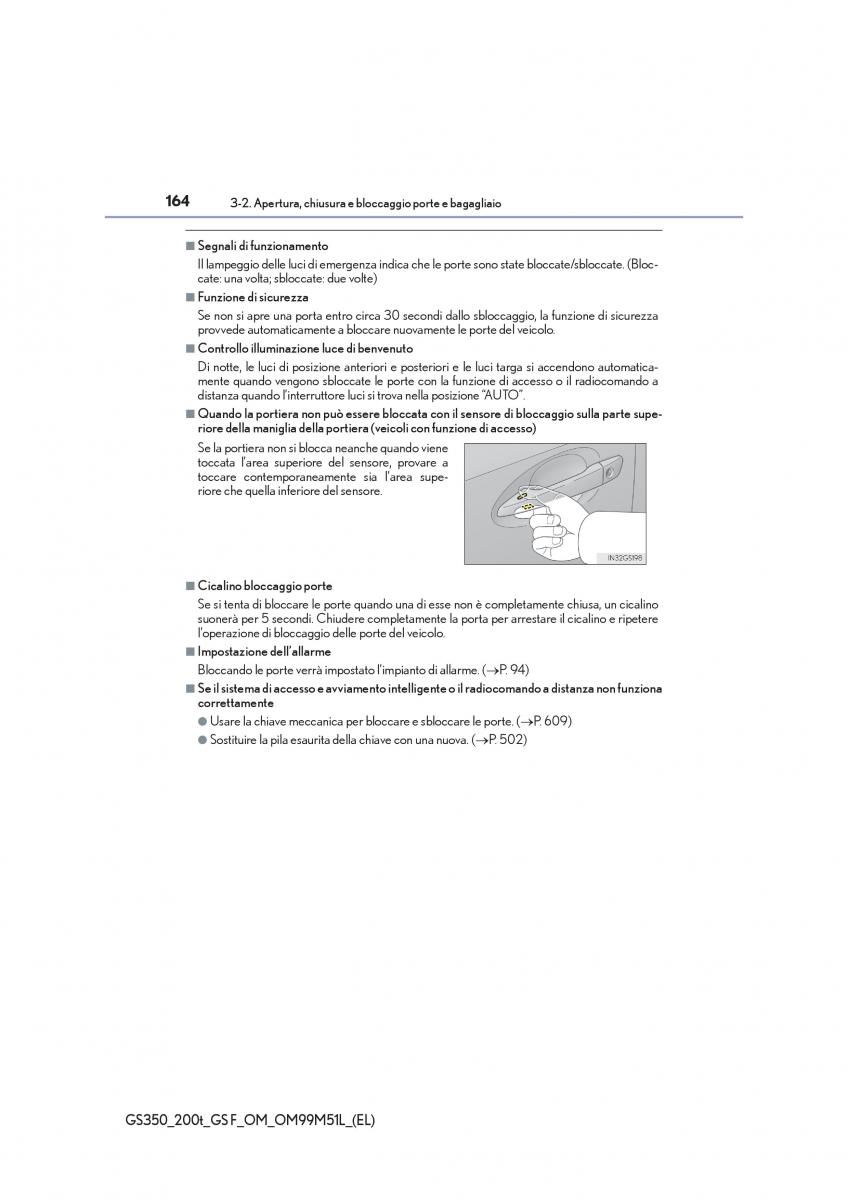 Lexus GS F IV 4 manuale del proprietario / page 164