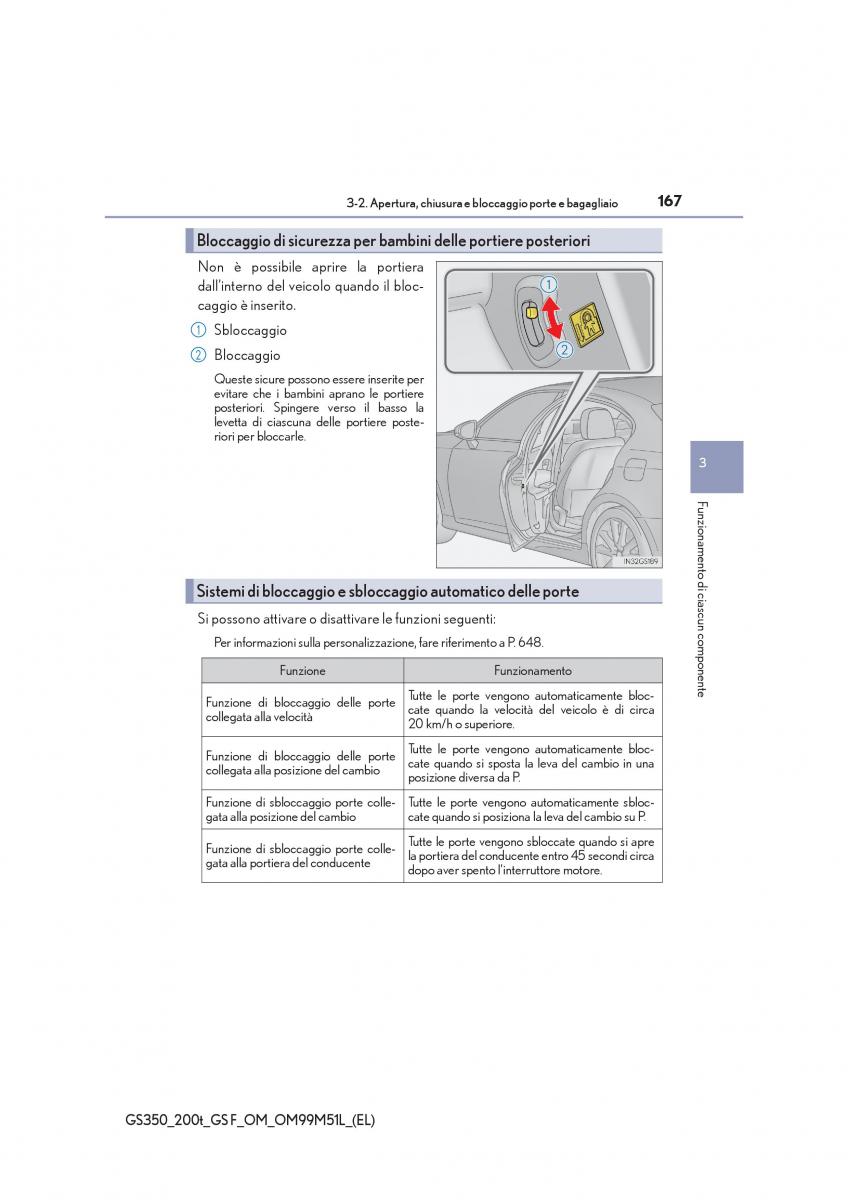 Lexus GS F IV 4 manuale del proprietario / page 167