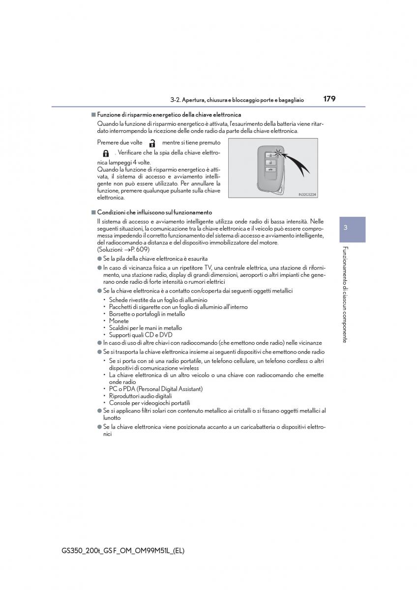 Lexus GS F IV 4 manuale del proprietario / page 179