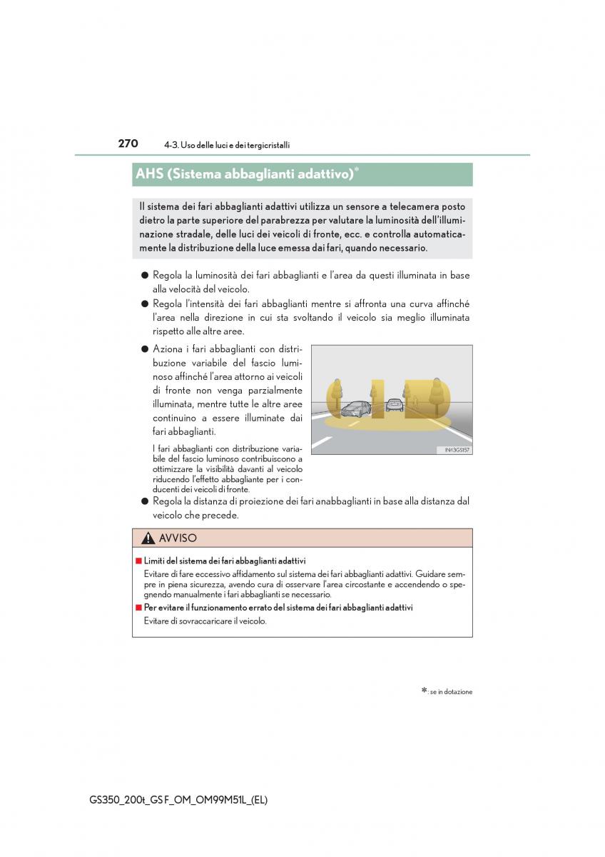 Lexus GS F IV 4 manuale del proprietario / page 270