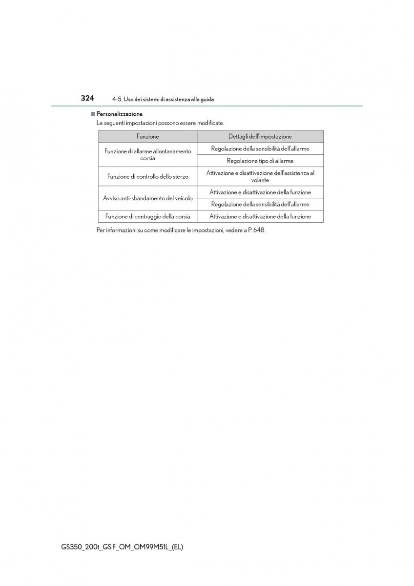 Lexus GS F IV 4 manuale del proprietario / page 324