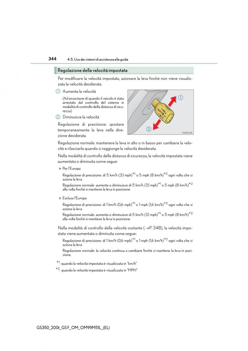 Lexus GS F IV 4 manuale del proprietario / page 344