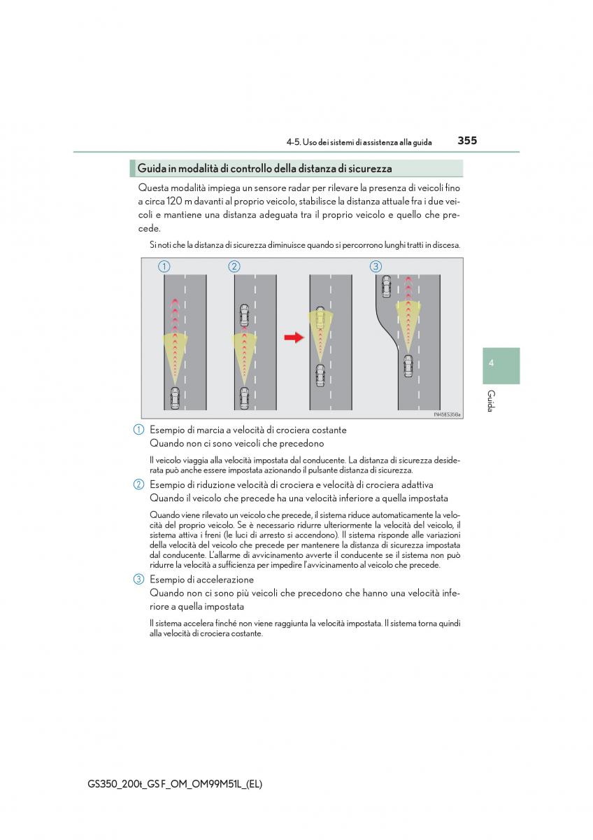 Lexus GS F IV 4 manuale del proprietario / page 355