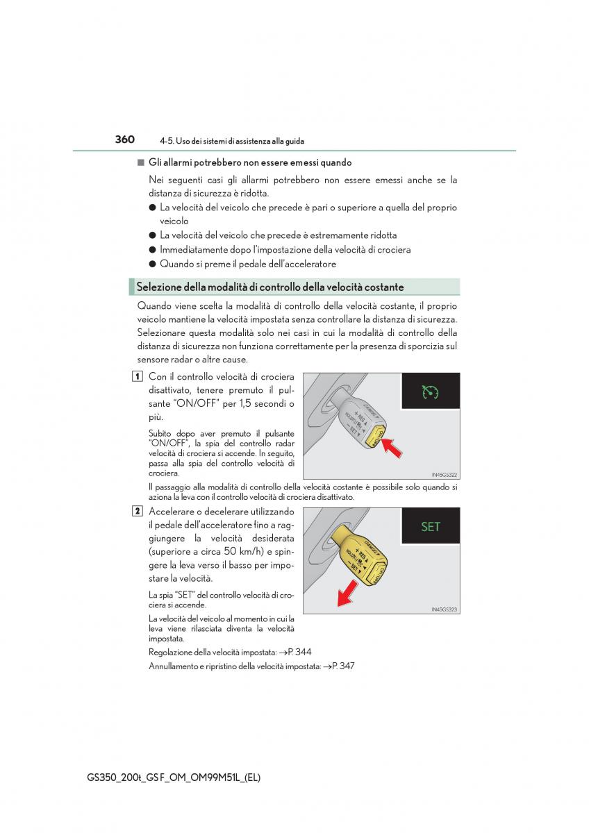 Lexus GS F IV 4 manuale del proprietario / page 360