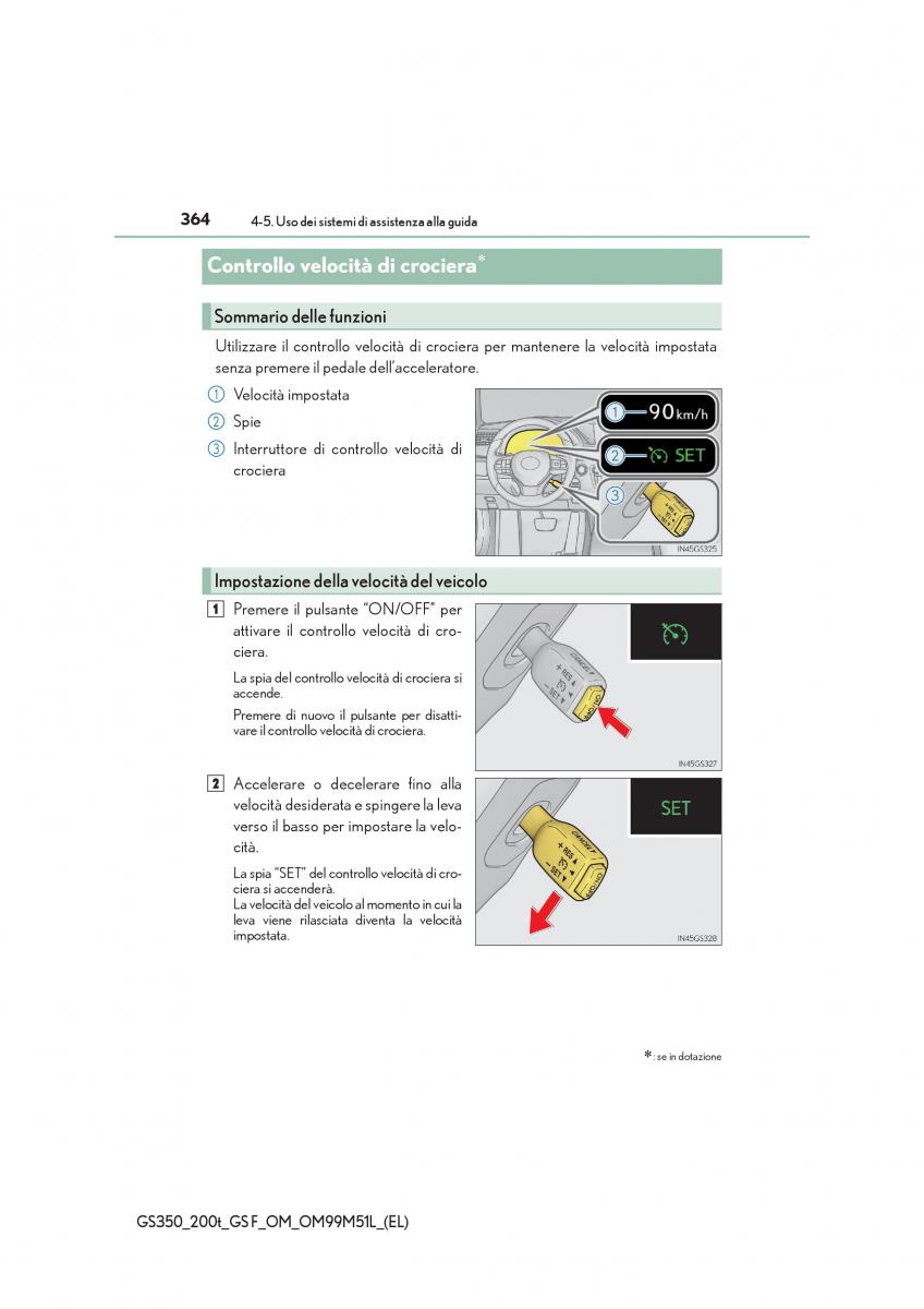 Lexus GS F IV 4 manuale del proprietario / page 364