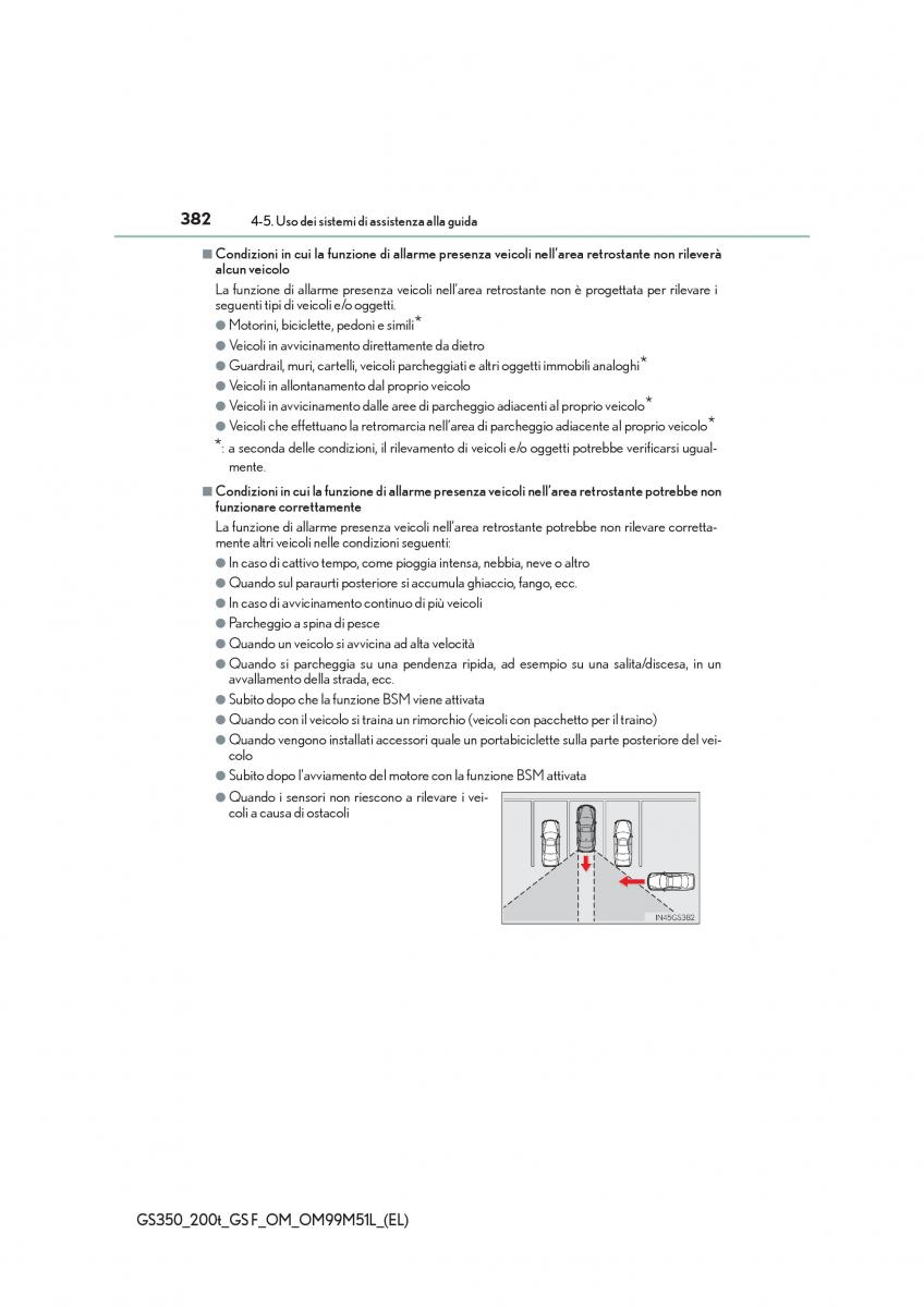 Lexus GS F IV 4 manuale del proprietario / page 382