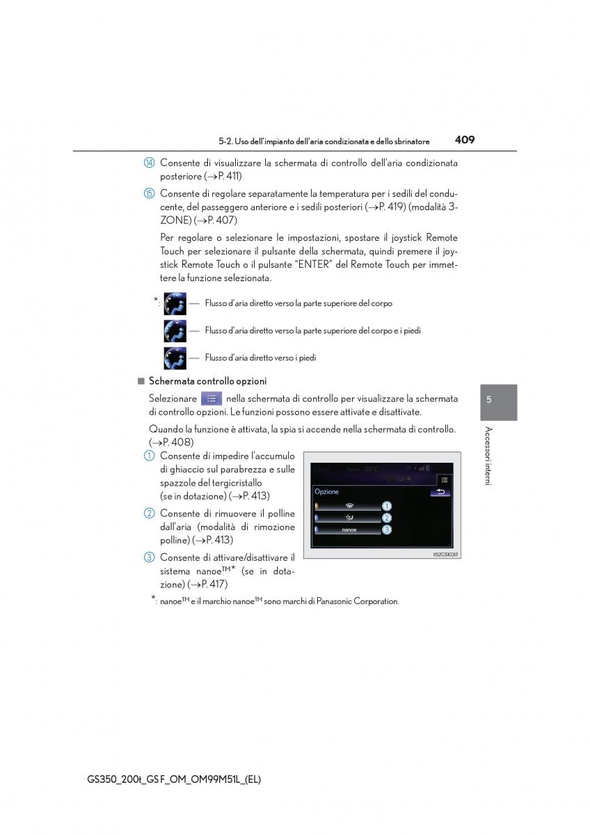 Lexus GS F IV 4 manuale del proprietario / page 409