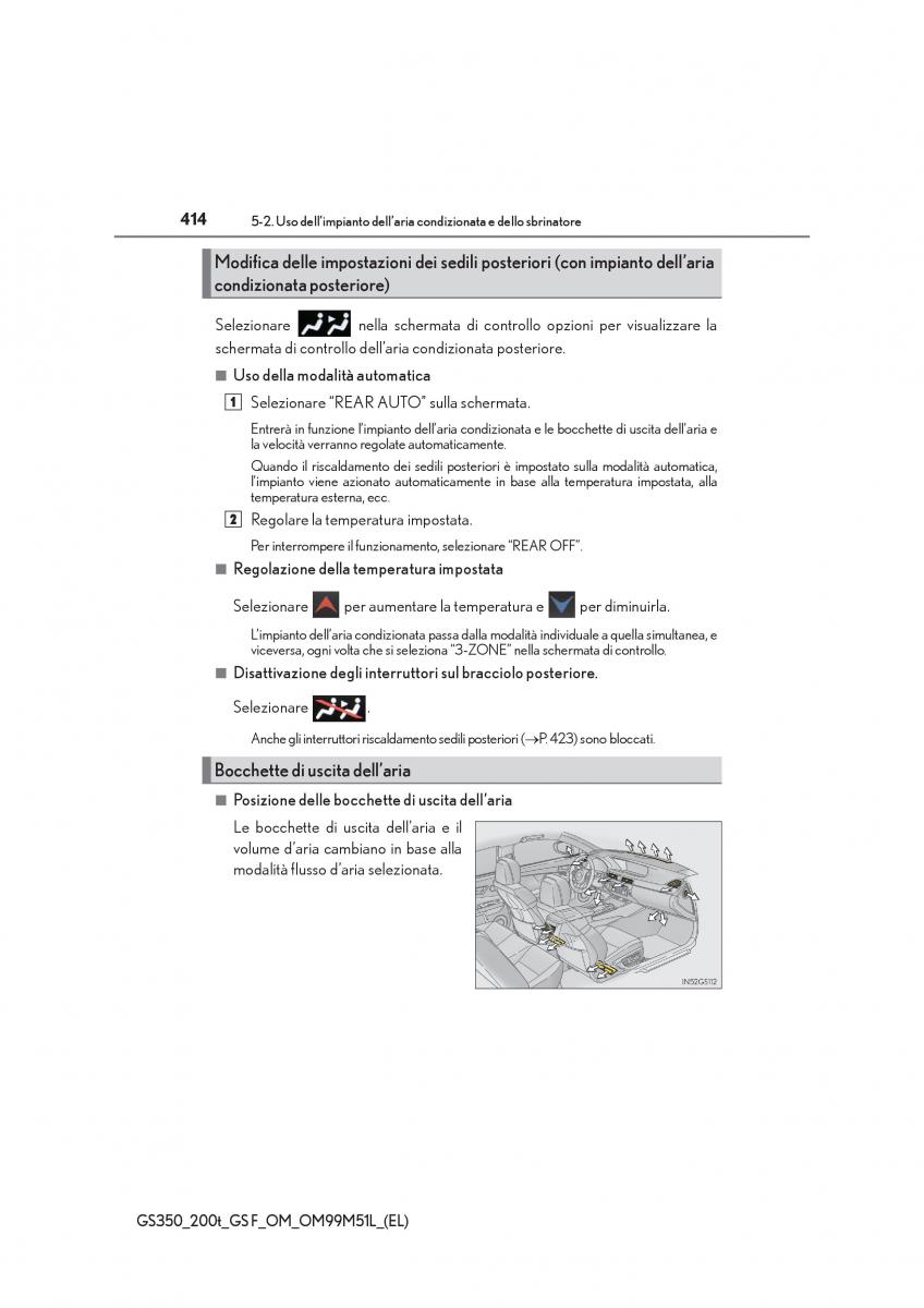 Lexus GS F IV 4 manuale del proprietario / page 414