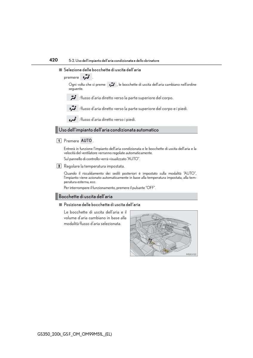 Lexus GS F IV 4 manuale del proprietario / page 420