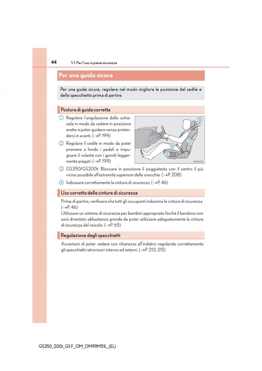 Lexus GS F IV 4 manuale del proprietario / page 44