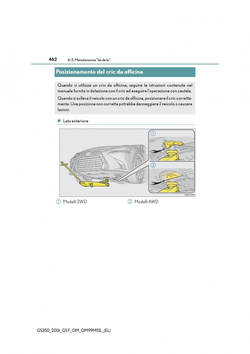 Lexus GS F IV 4 manuale del proprietario / page 462