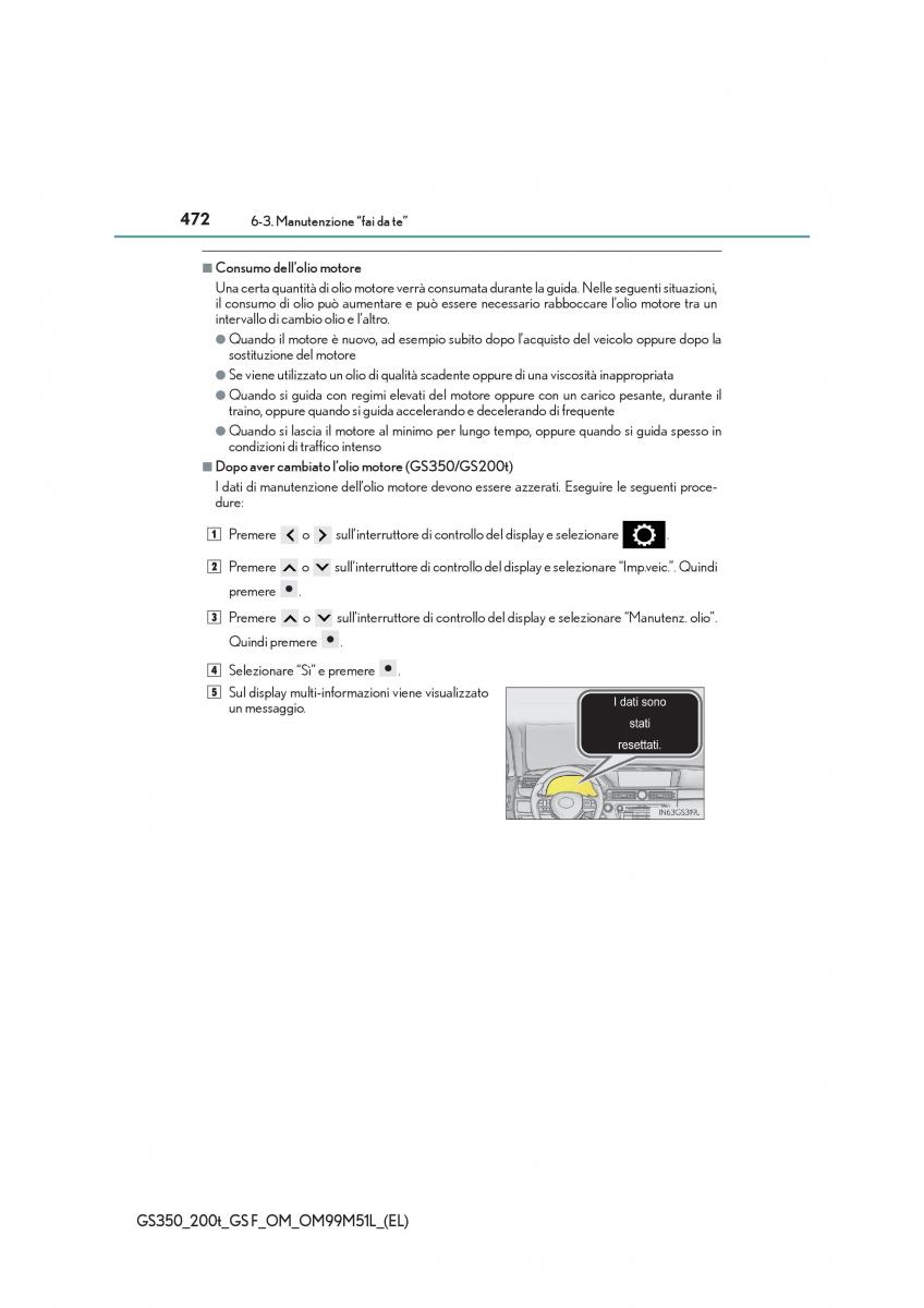 Lexus GS F IV 4 manuale del proprietario / page 472