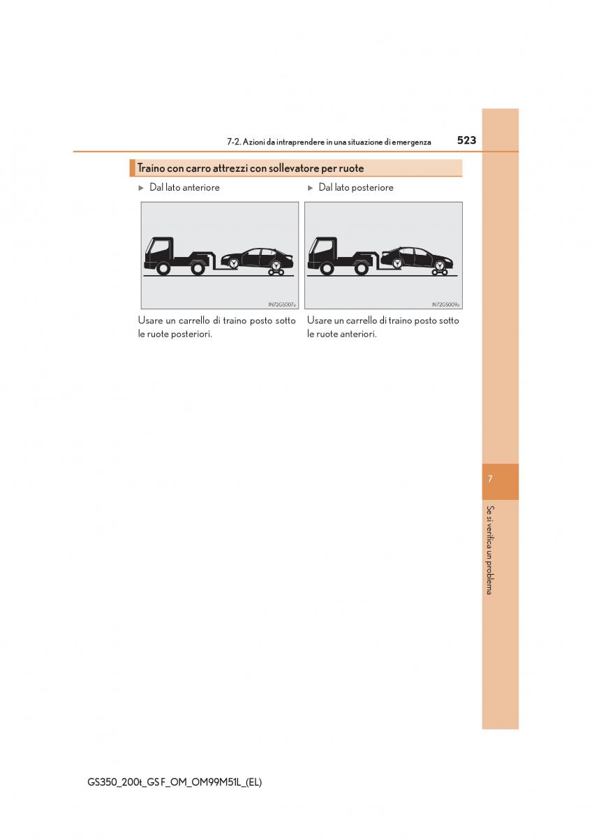 Lexus GS F IV 4 manuale del proprietario / page 523