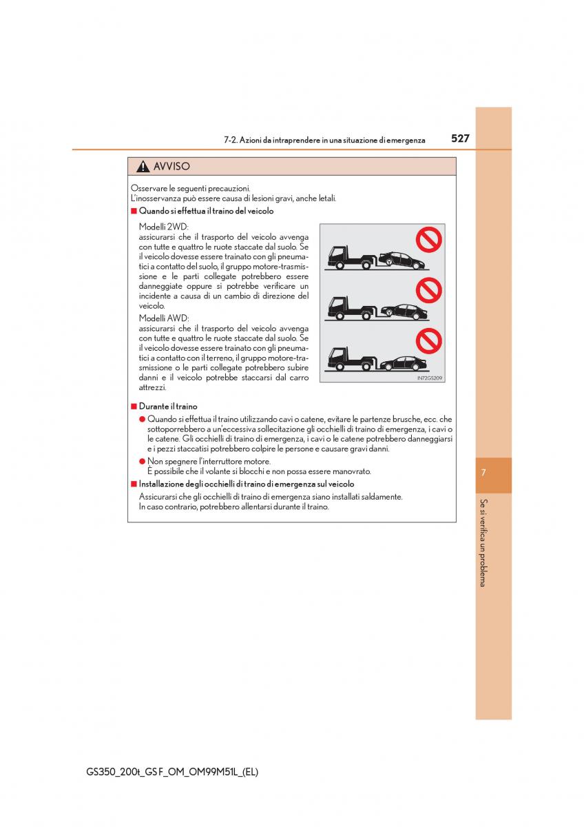 Lexus GS F IV 4 manuale del proprietario / page 527