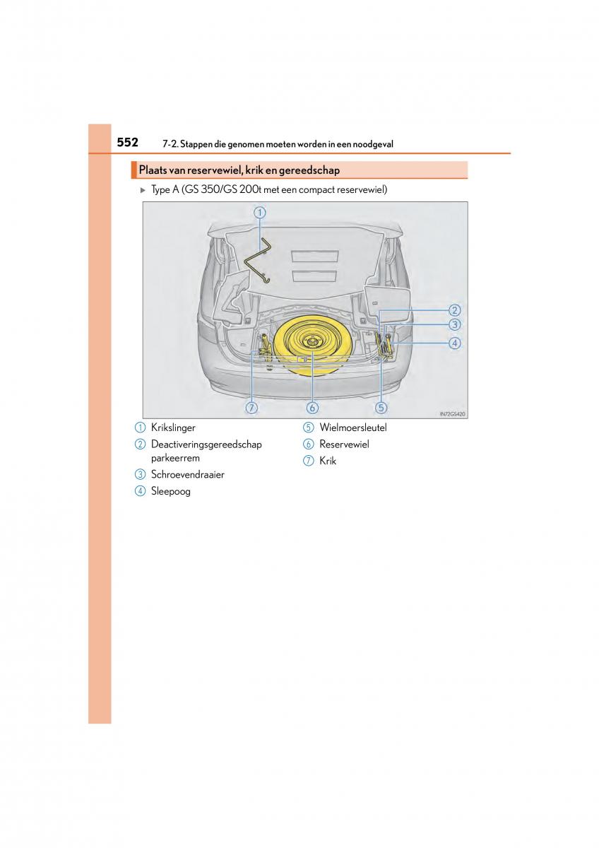 Lexus GS F IV 4 handleiding / page 552