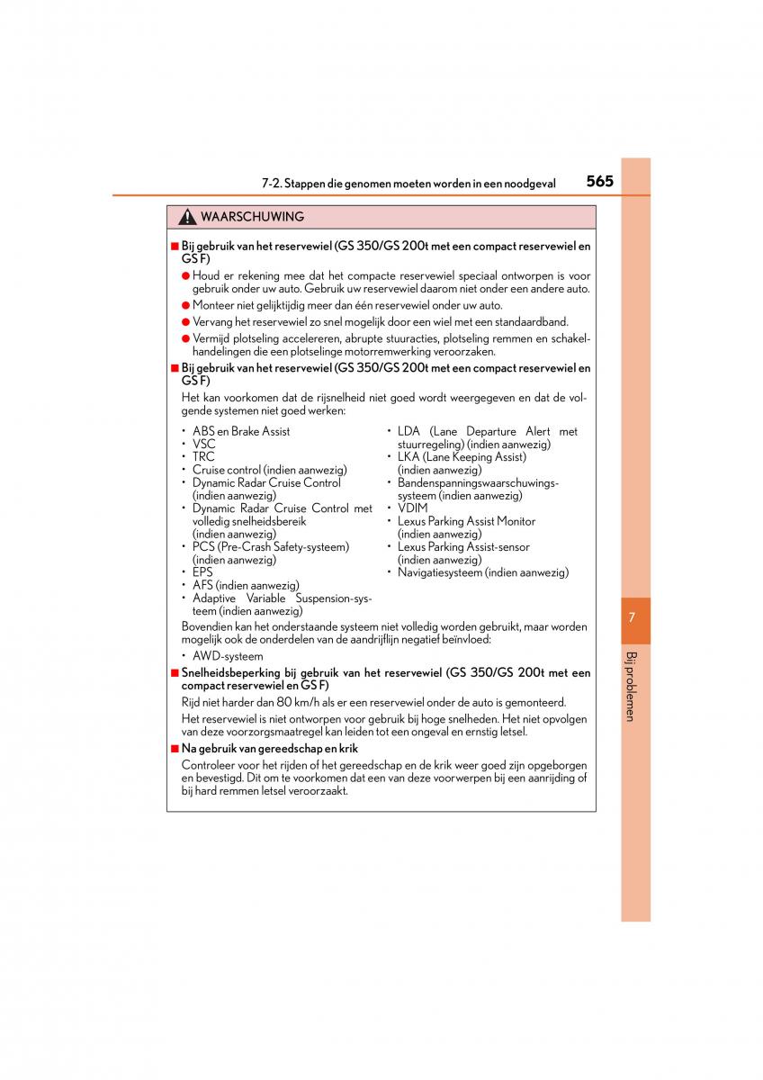 Lexus GS F IV 4 handleiding / page 565