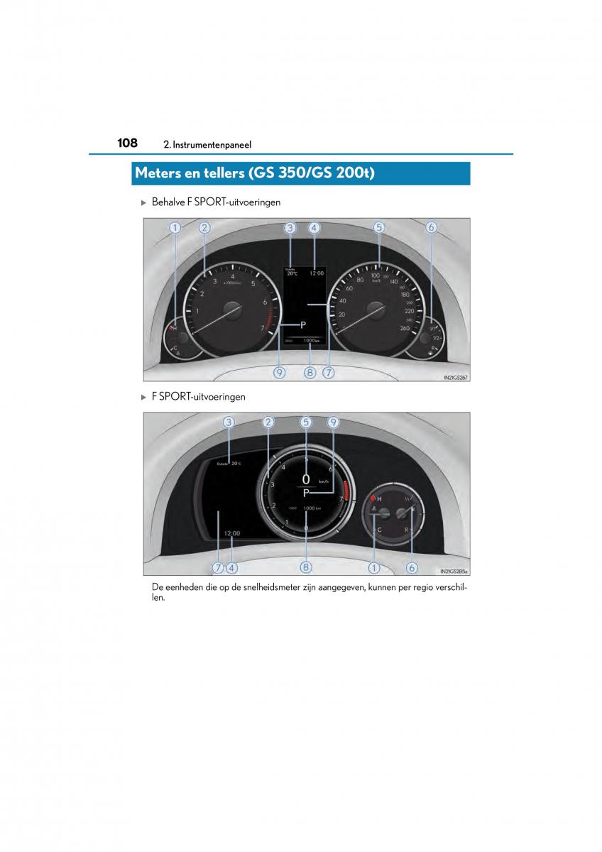 Lexus GS F IV 4 handleiding / page 108