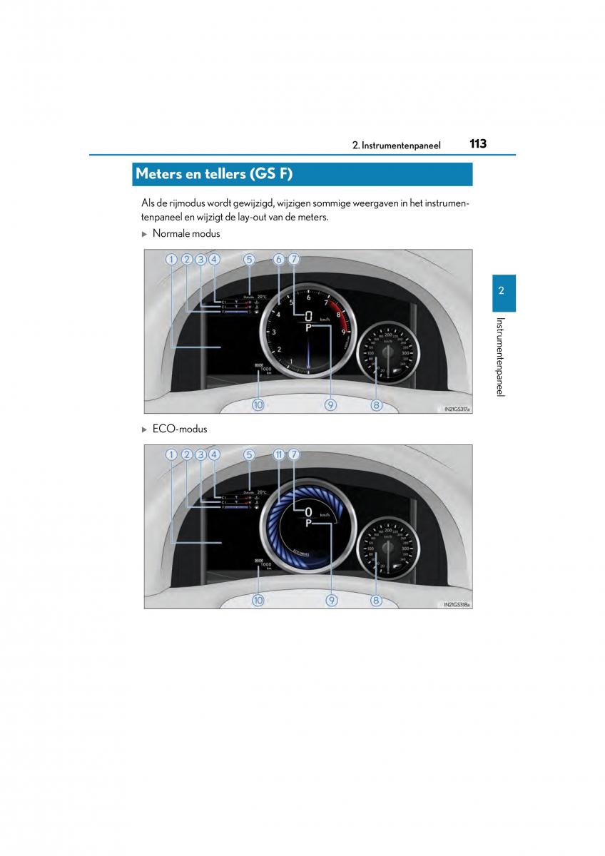 Lexus GS F IV 4 handleiding / page 113