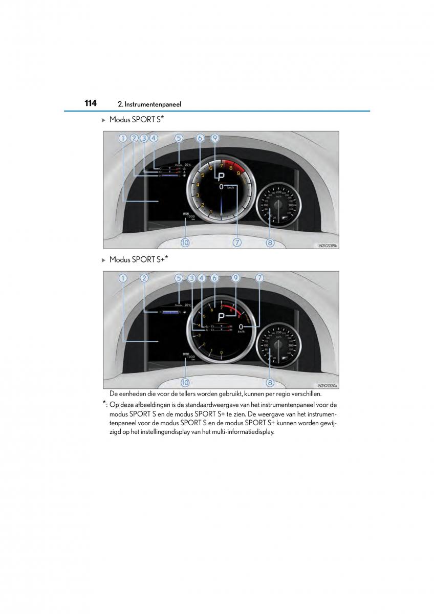 Lexus GS F IV 4 handleiding / page 114