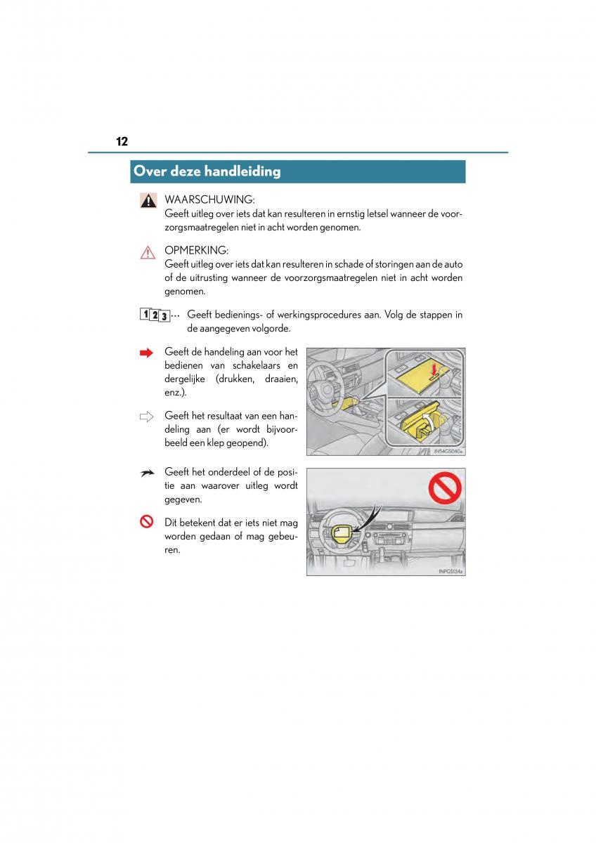 Lexus GS F IV 4 handleiding / page 12