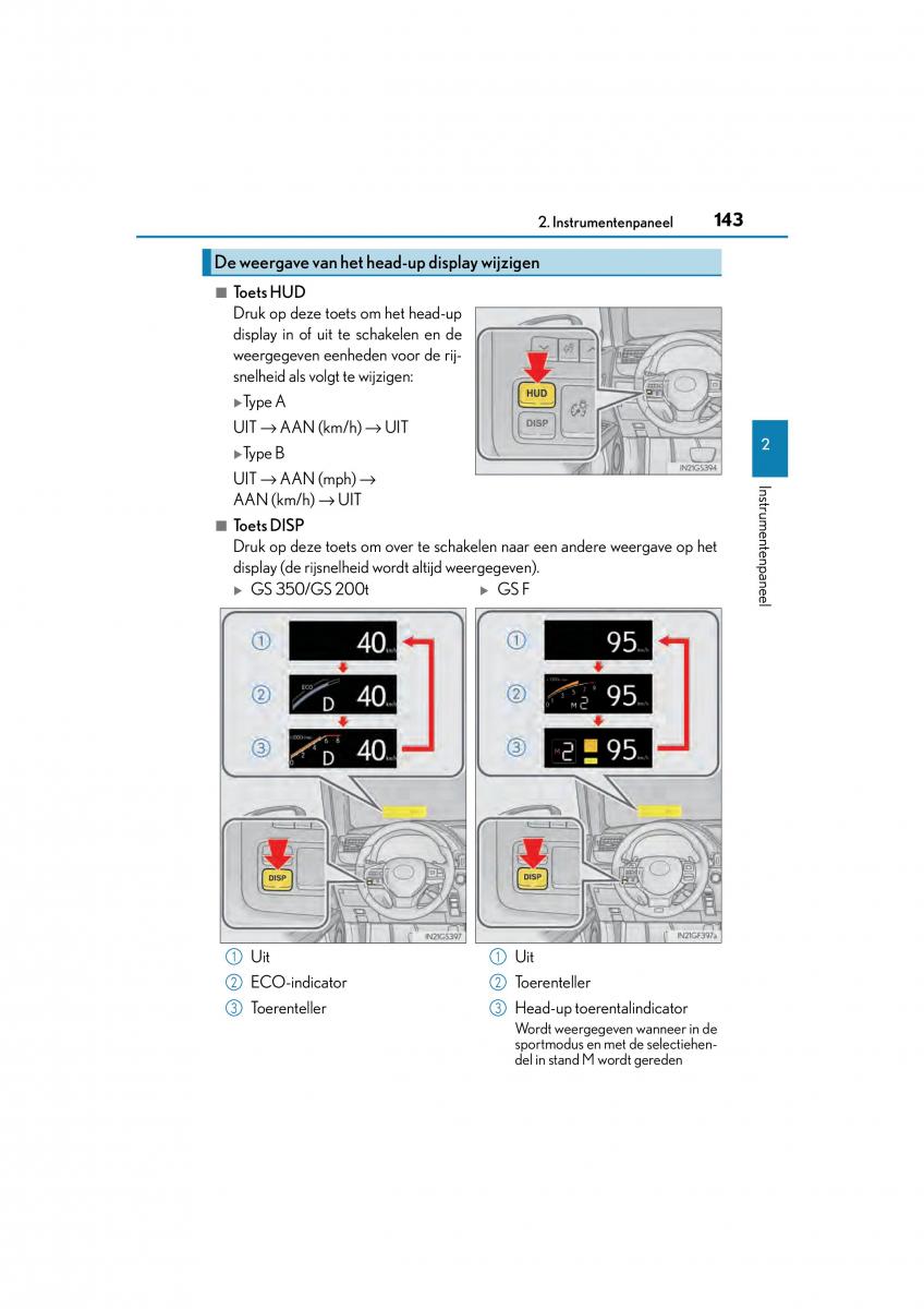 Lexus GS F IV 4 handleiding / page 143