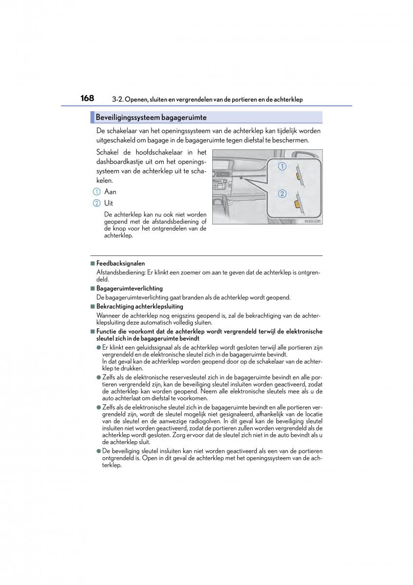 Lexus GS F IV 4 handleiding / page 168
