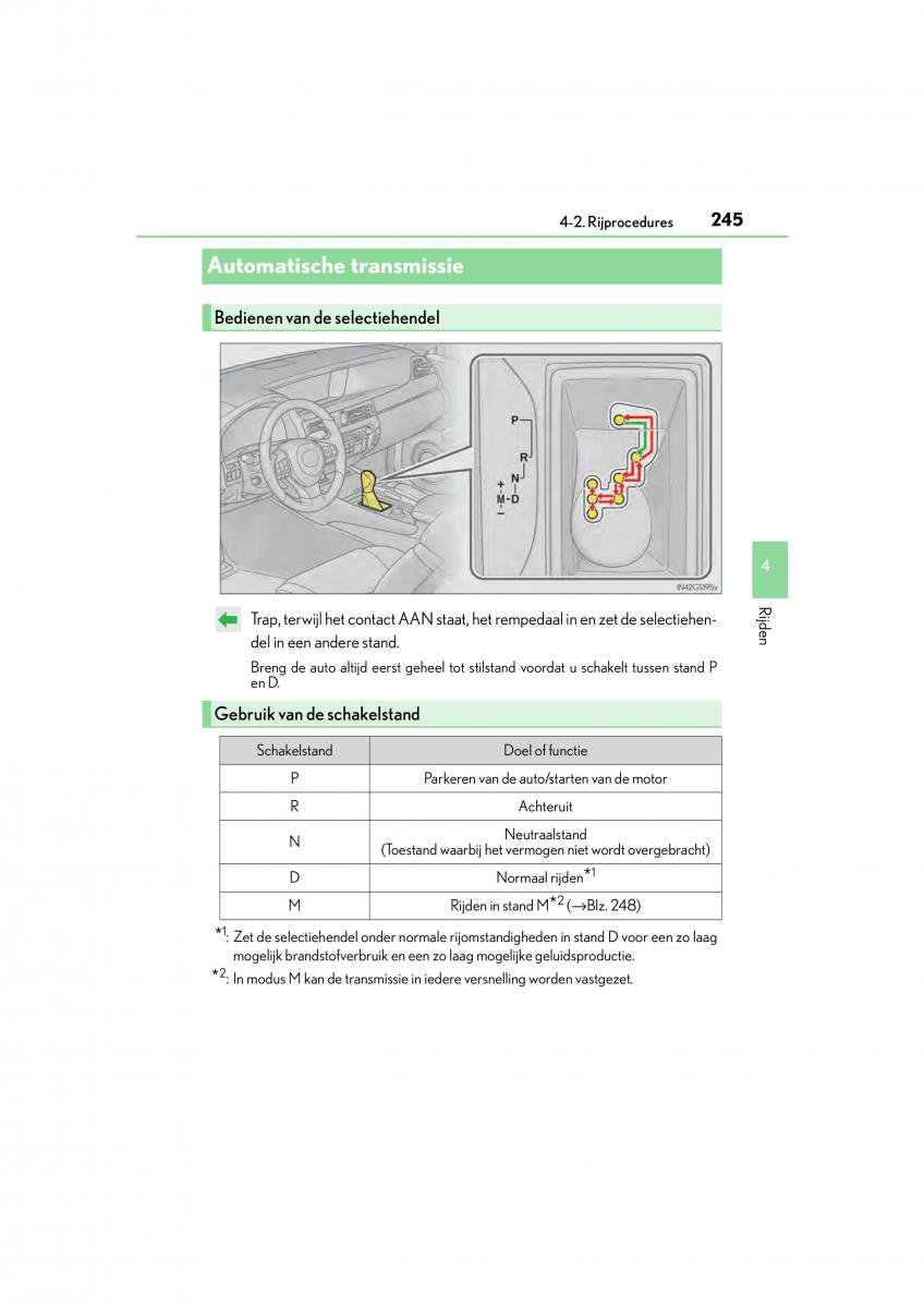 Lexus GS F IV 4 handleiding / page 245