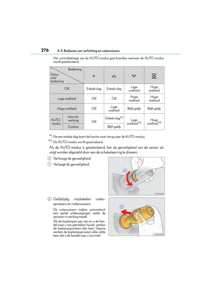 Lexus GS F IV 4 handleiding / page 276