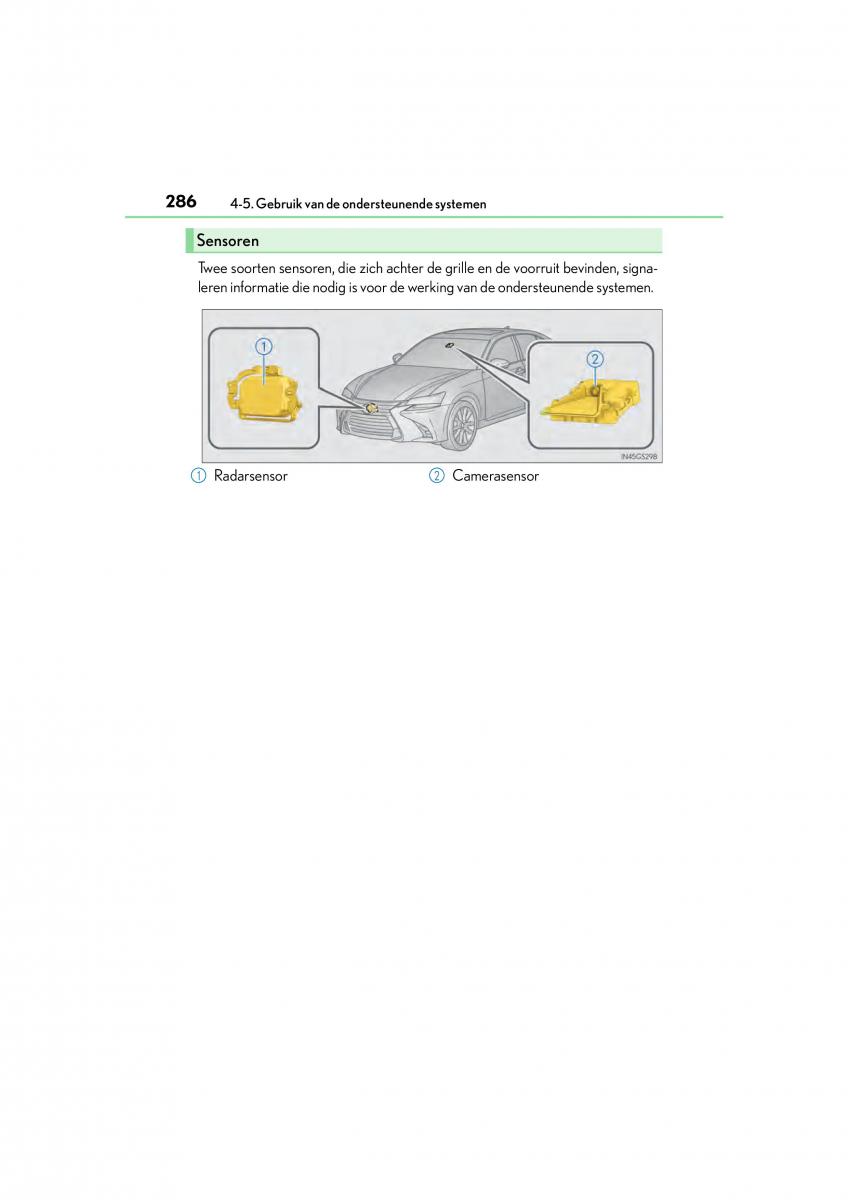 Lexus GS F IV 4 handleiding / page 286