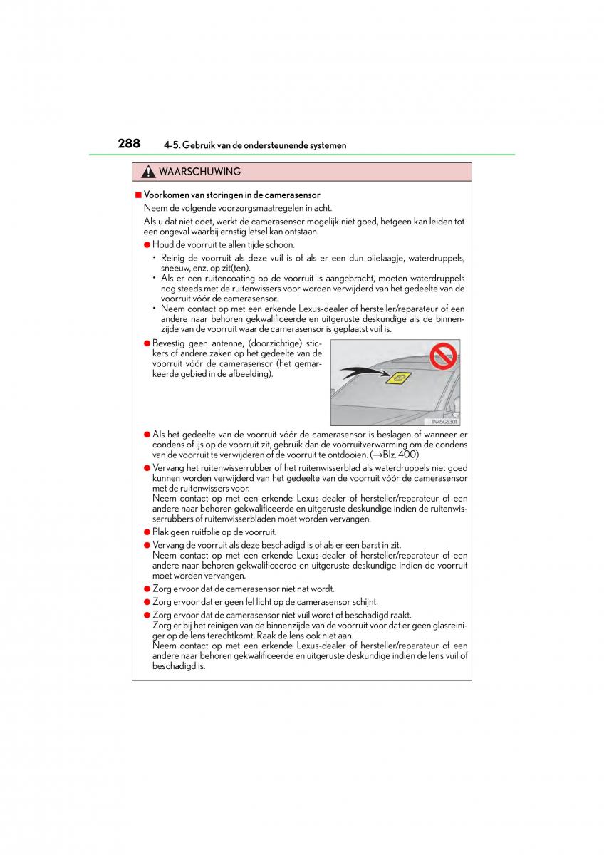 Lexus GS F IV 4 handleiding / page 288