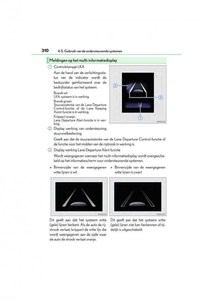 Lexus GS F IV 4 handleiding / page 310