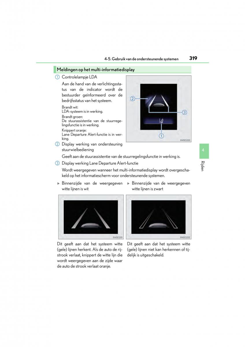 Lexus GS F IV 4 handleiding / page 319