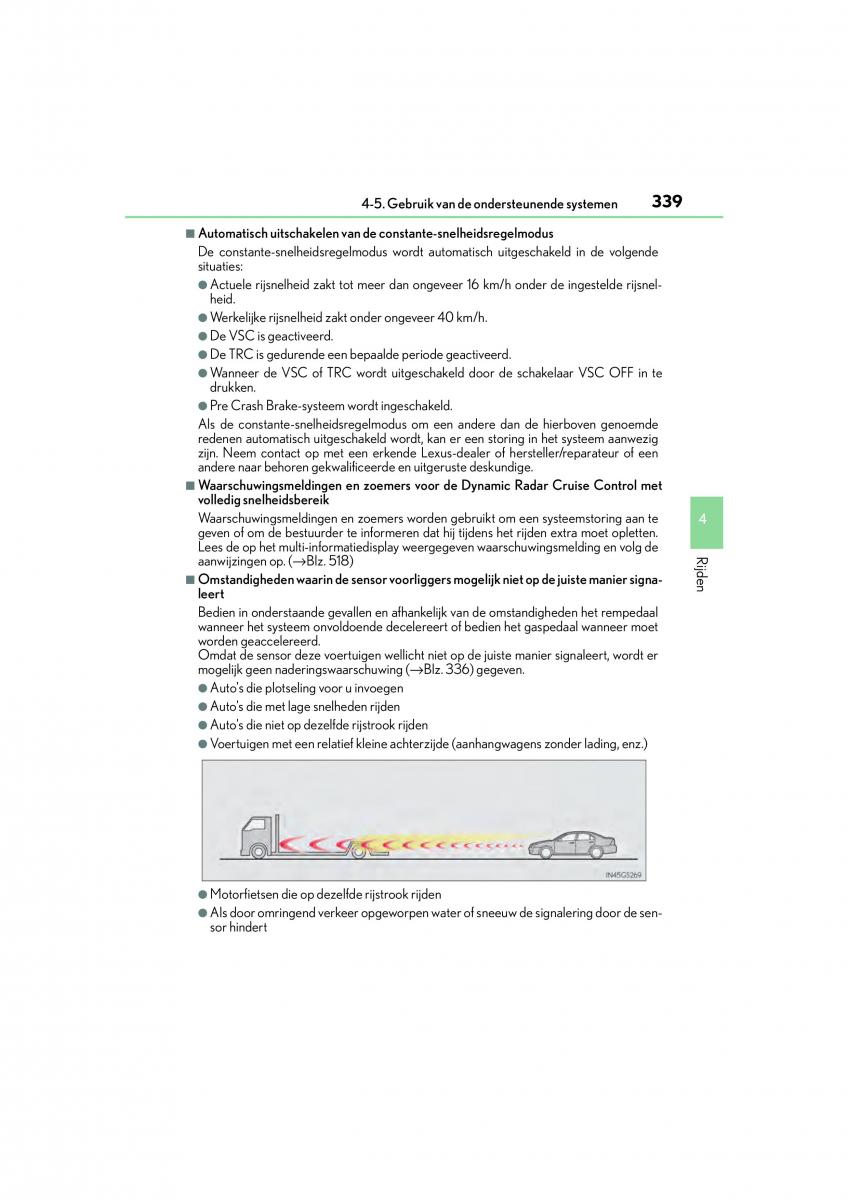 Lexus GS F IV 4 handleiding / page 339